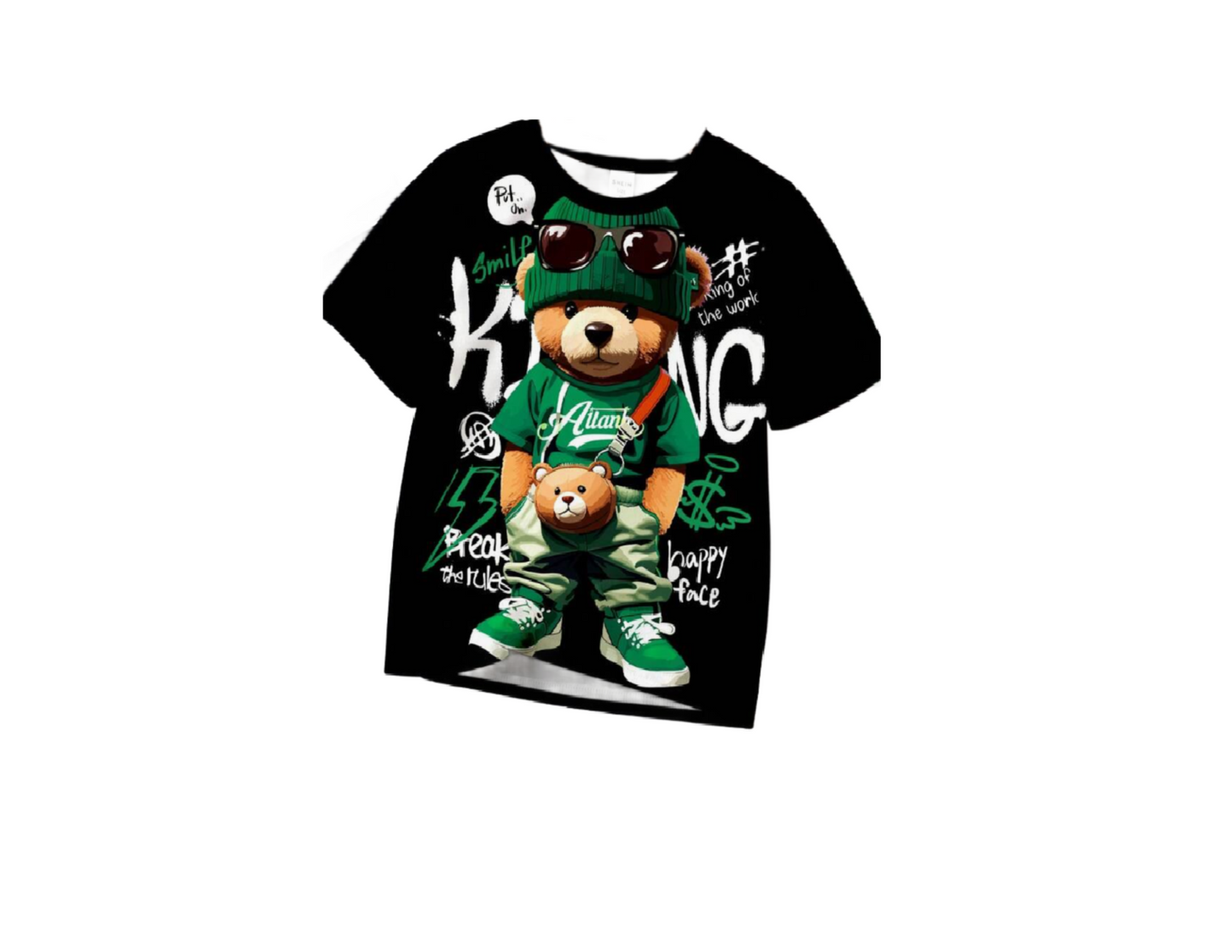 GREEN TEDDY TSHIRT