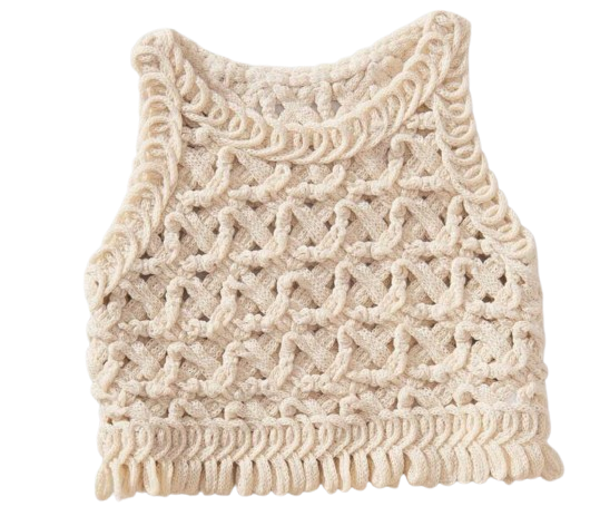 KNIT ROUND NECK TANK TOP
