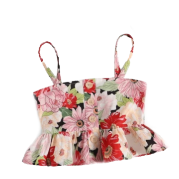 FLOWER CRAP TOP