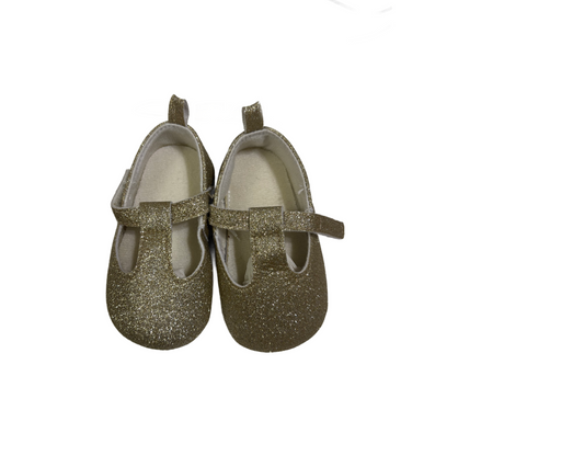 GLITTER BABY GIRL GOLD SHOES