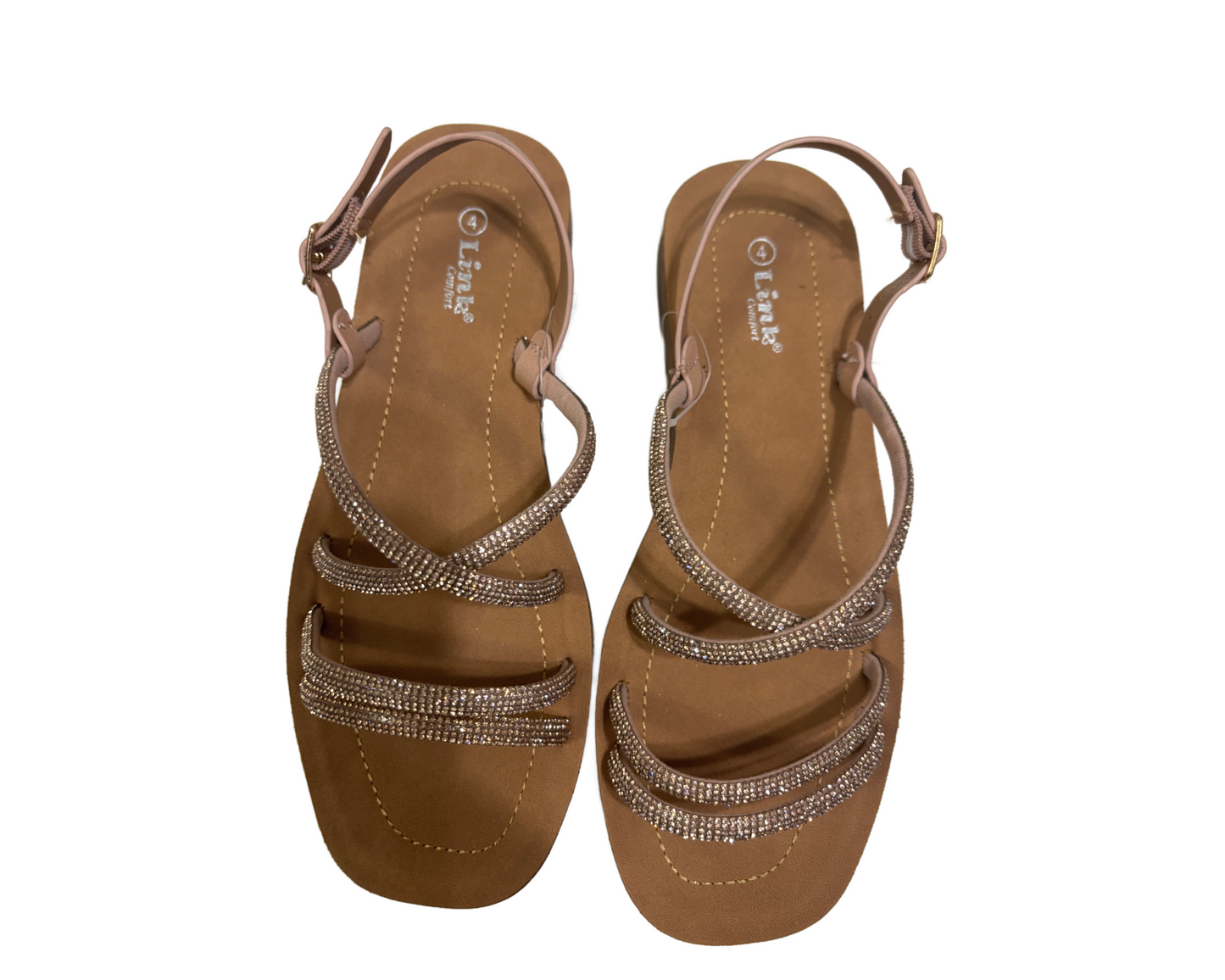 Tan sandal  with a little sparkle