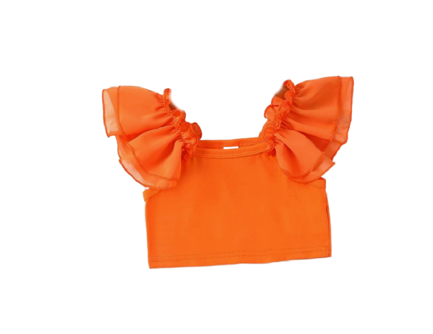 Ruffle Sleeve crap top
