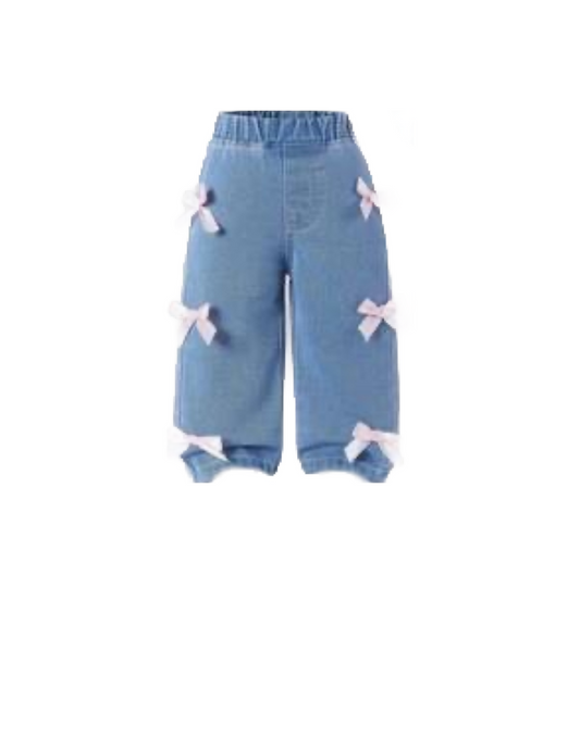PINK BOW JEANS