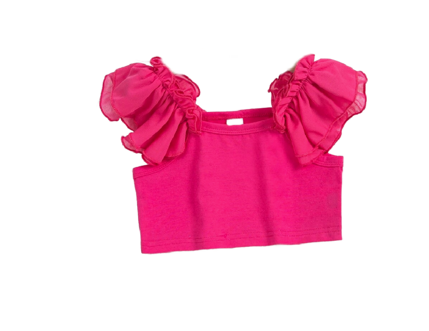 Ruffle Sleeve crap top