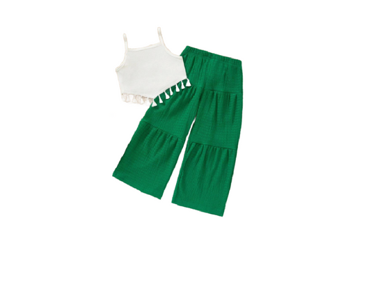 GIRL LONG WIDE LEG SET