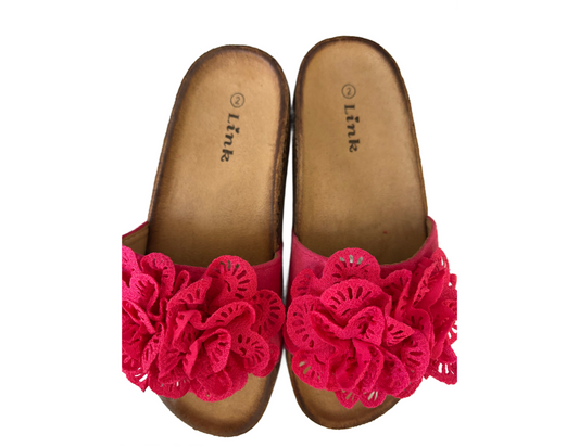 flower slide sandals