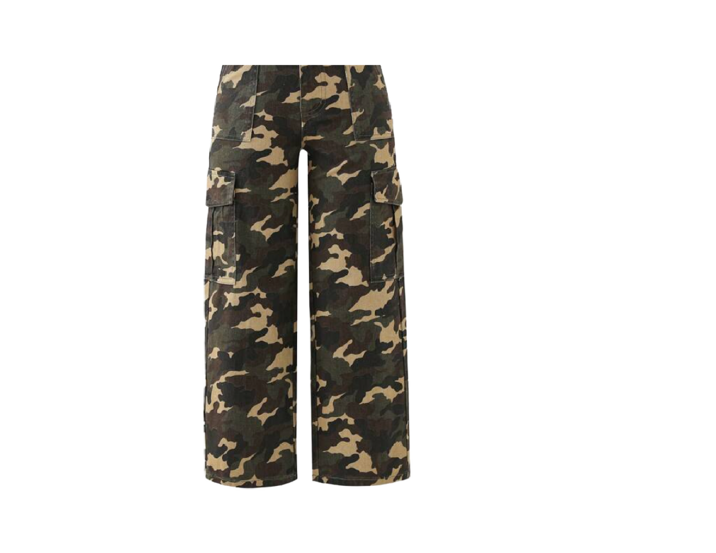 CAMO LONG GIRL PANTS