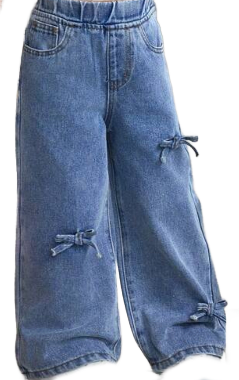 Long Jeans+Bow