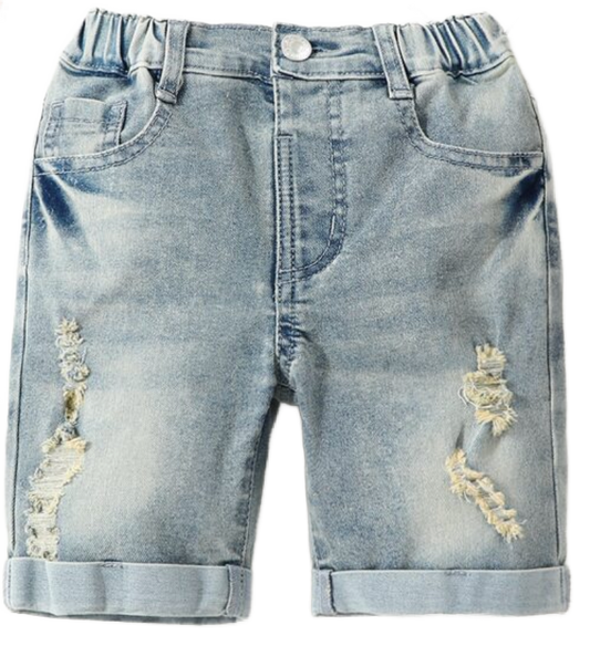 Boys Short Ripped Jeans