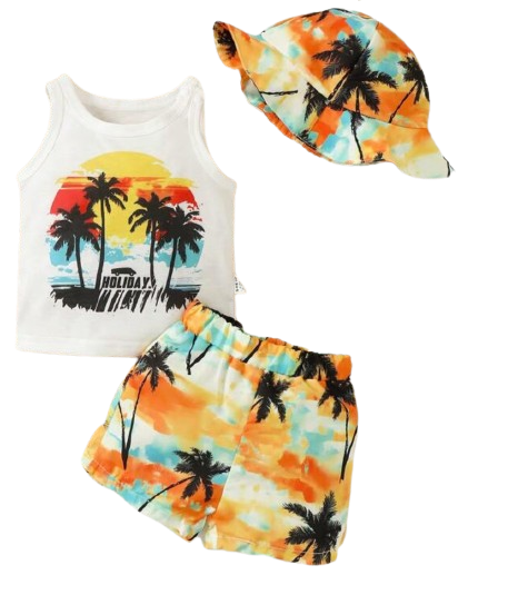 BOY 3PC.SUMMER SHORT SET