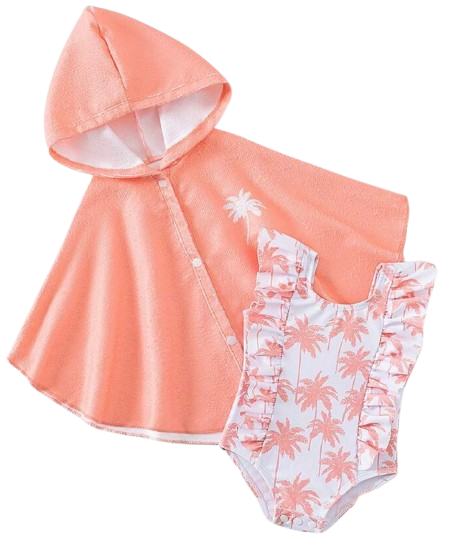 COCNUT TREE RUFFLE  SWIMWEAR