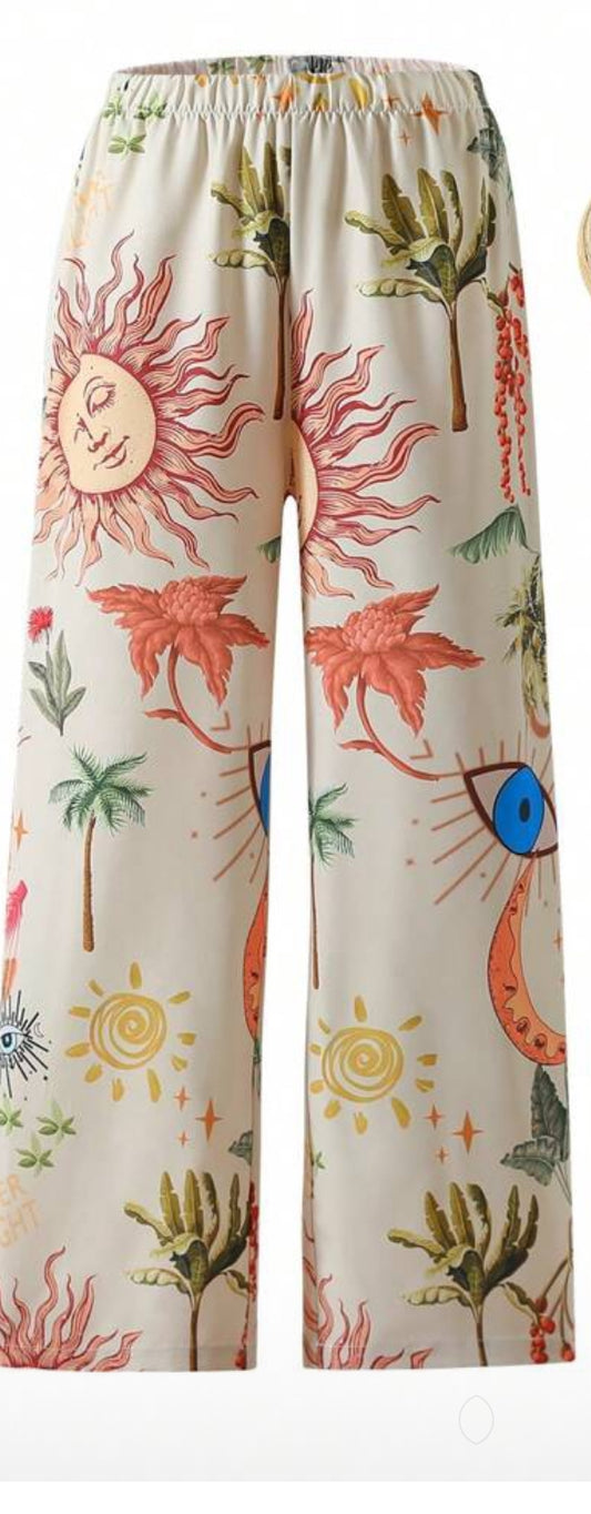 SUMMER WIDE LEG PANTS