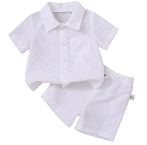 WHITE 2PCS.BOY SET