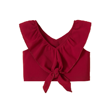TIE FRONT CROP TOP
