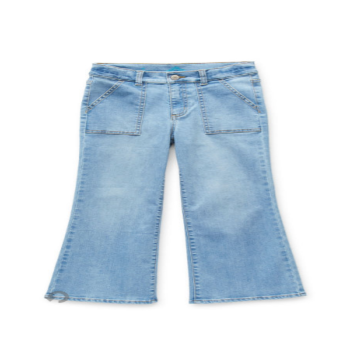 FRONT POCKET WIDE LEG JEANS