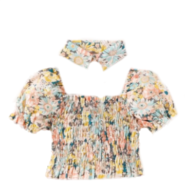 FLOWER TOP WITH CHOKER